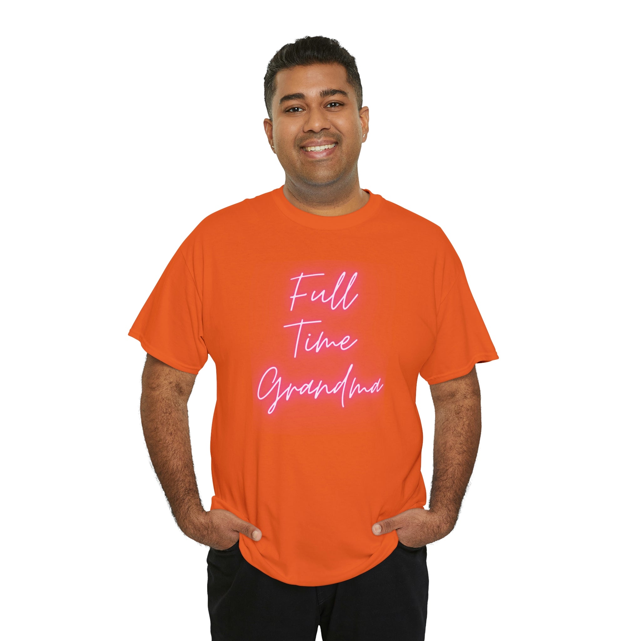 Full Time Grandma Unisex Heavy Cotton Tee