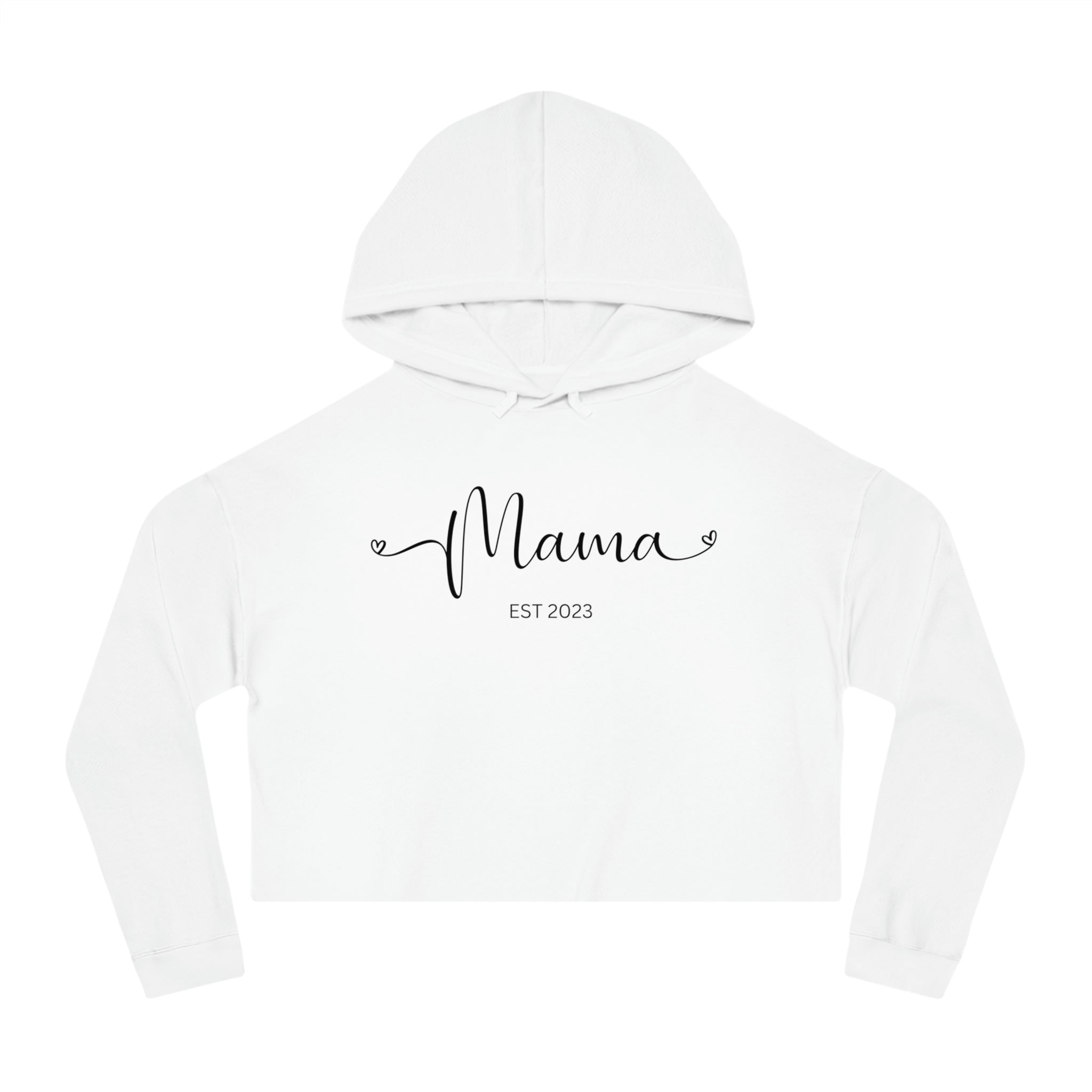 Happy Mama Day Women’s Cropped Hooded Sweatshirt