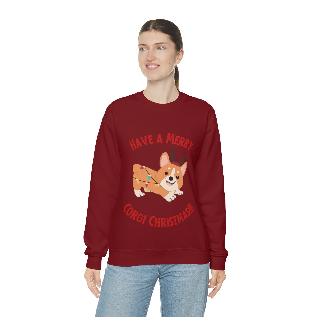 Have A Merry Corgi Christmas Unisex Heavy Blend™ Crewneck Sweatshirt