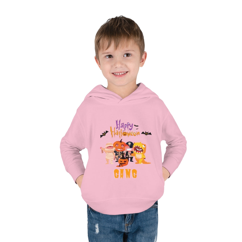 Happy Halloween Gang Toddler Pullover Fleece Hoodie