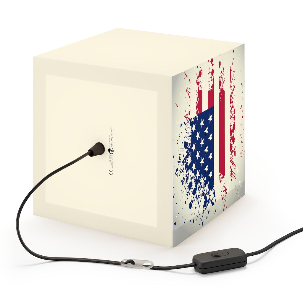 Old Glory Personalized Lamp