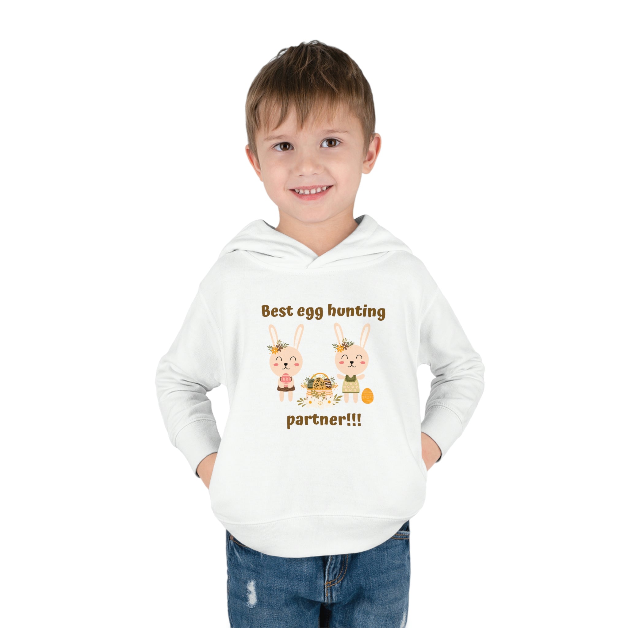 Egg Easter Partner Toddler Pullover Fleece Hoodie