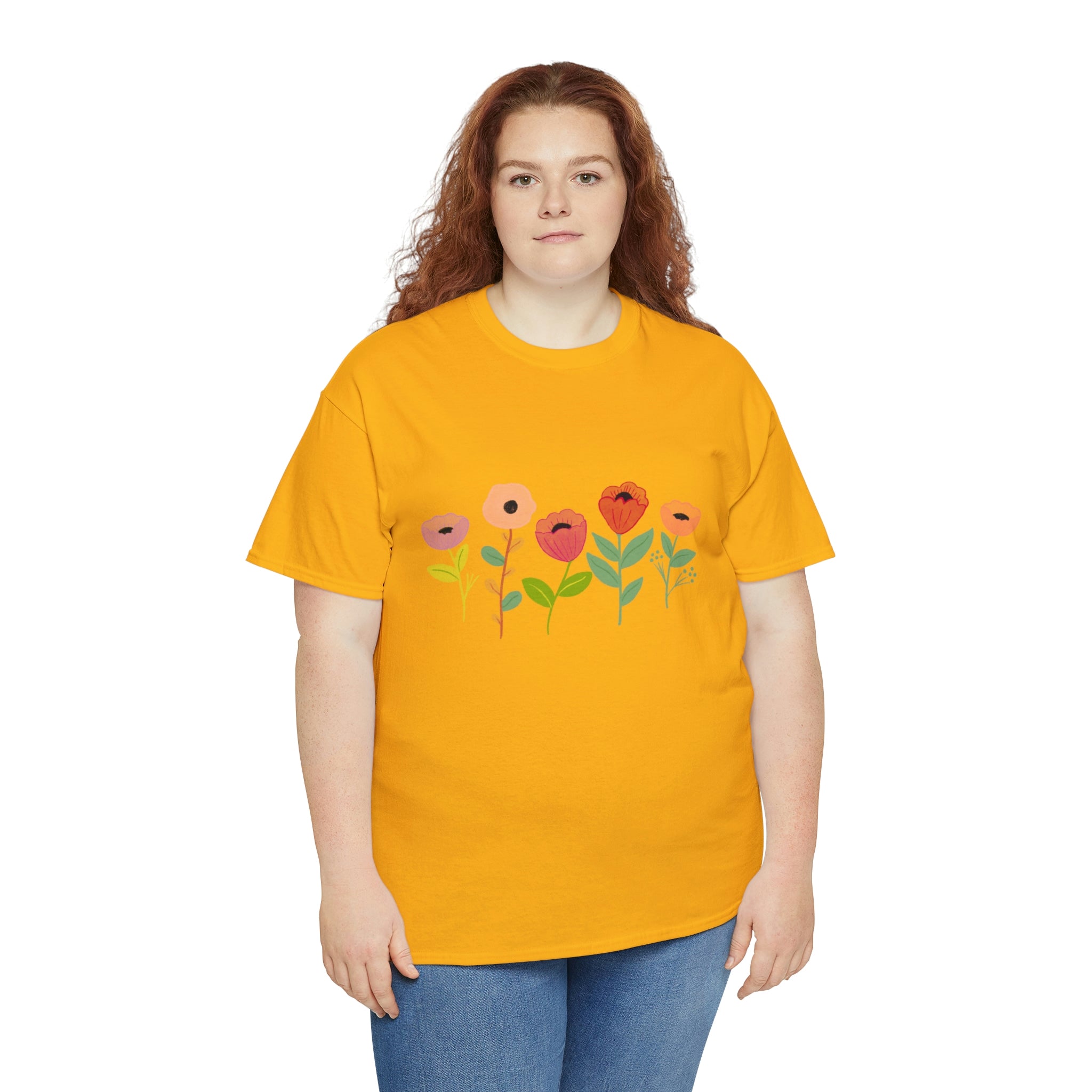 Spring Flowers Unisex Heavy Cotton Tee