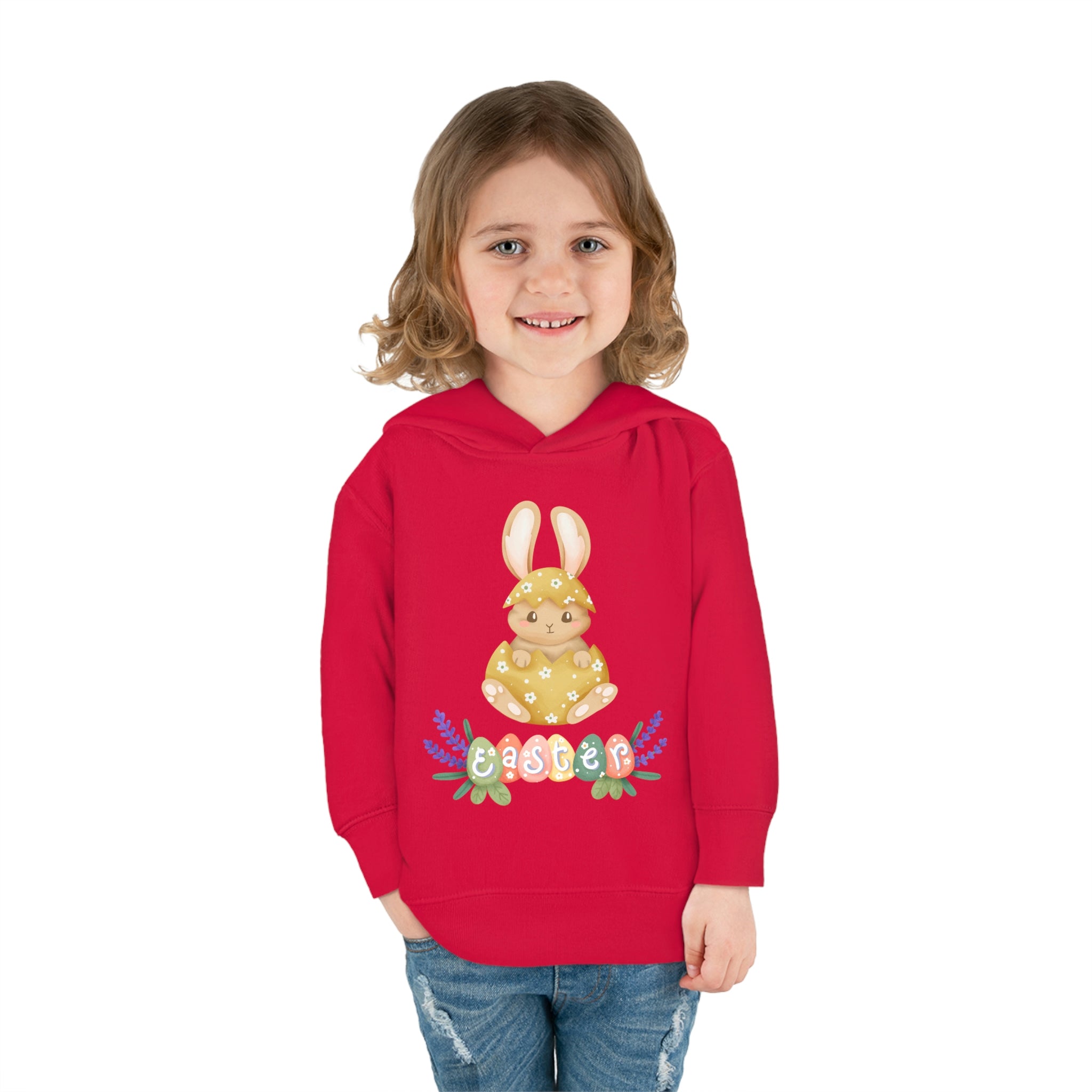 Easter Hunt Is On Toddler Pullover Fleece Hoodie