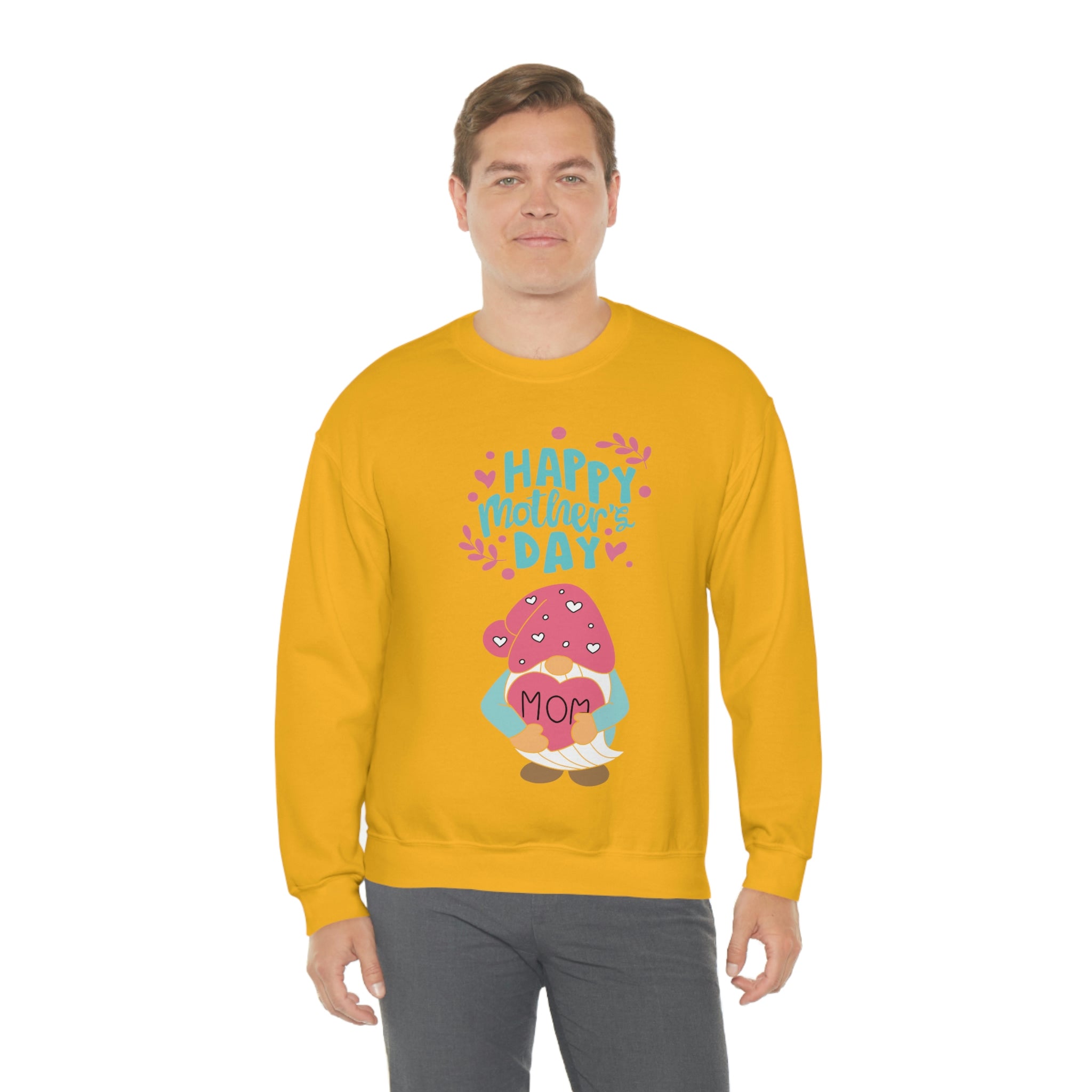 Happy Mother's Day Gnome Unisex Heavy Blend™ Crewneck Sweatshirt