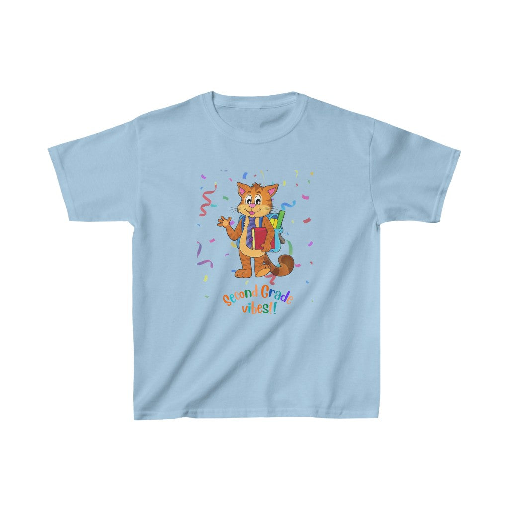 Second Grade Vibes Kids Heavy Cotton™ Tee