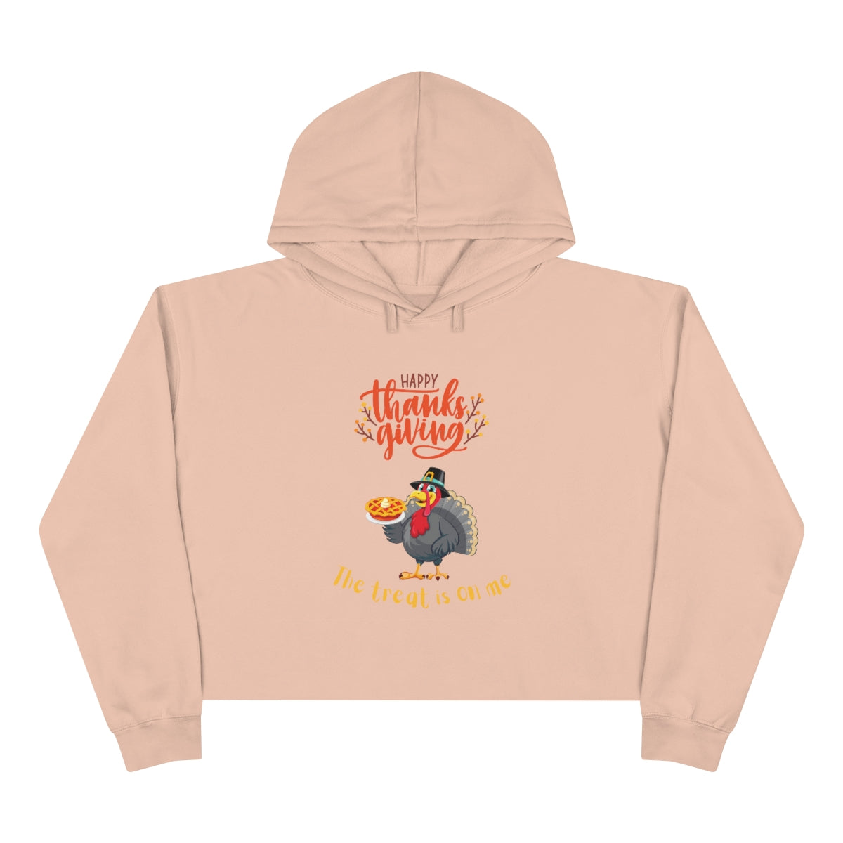 Happy Thanksgiving The Treat Is On Crop Hoodie