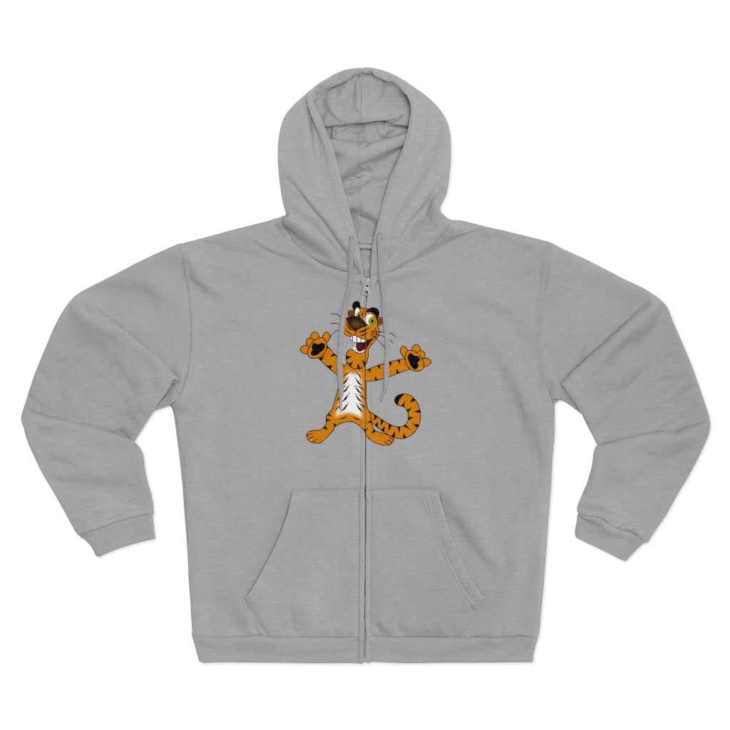 Tiger Unisex Hooded Zip Sweatshirt