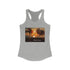 The Beach is the Place Women's Ideal Racerback Tank