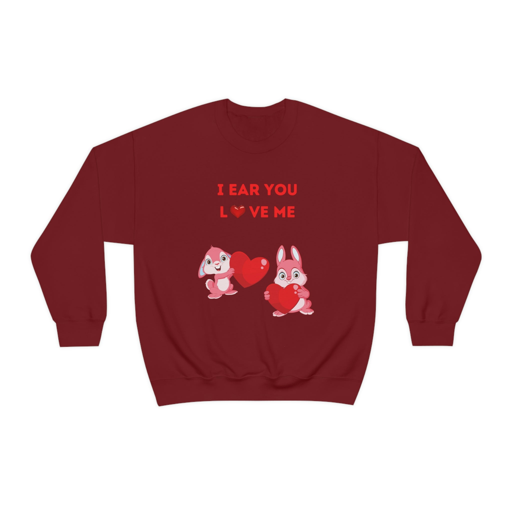 I Ear You Love Me Unisex Heavy Blend™ Crewneck Sweatshirt