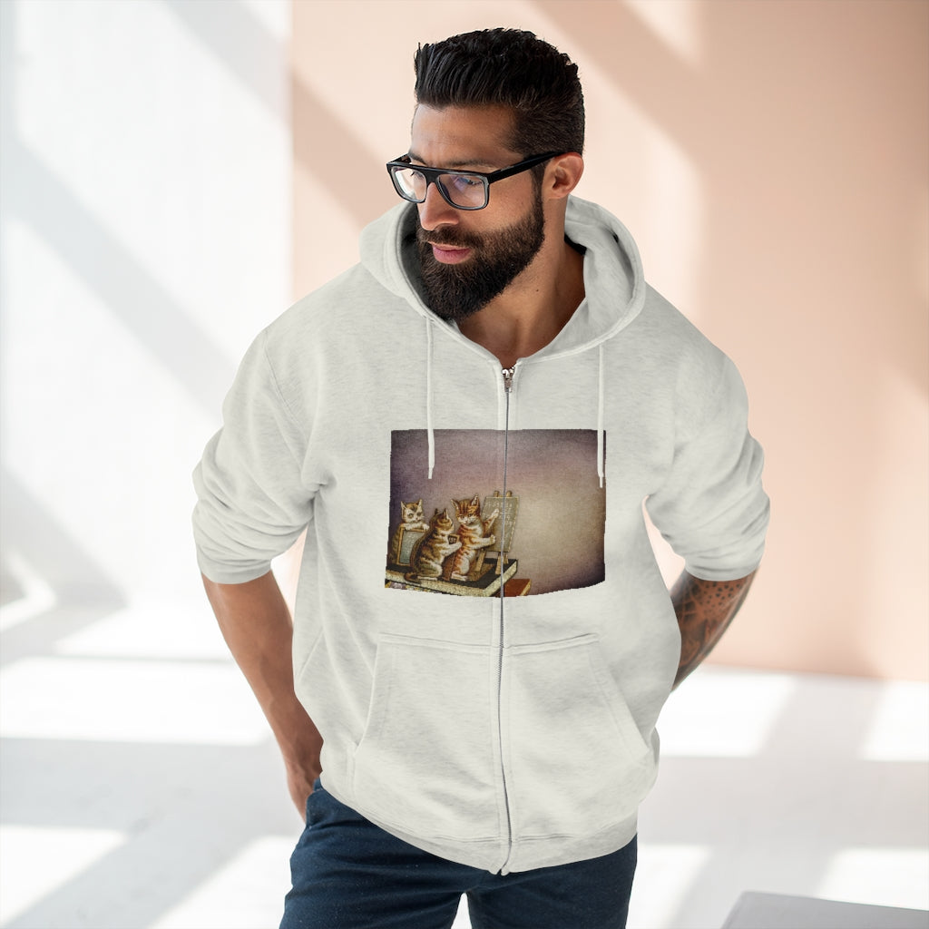 Kitties Unisex Premium Full Zip Hoodie