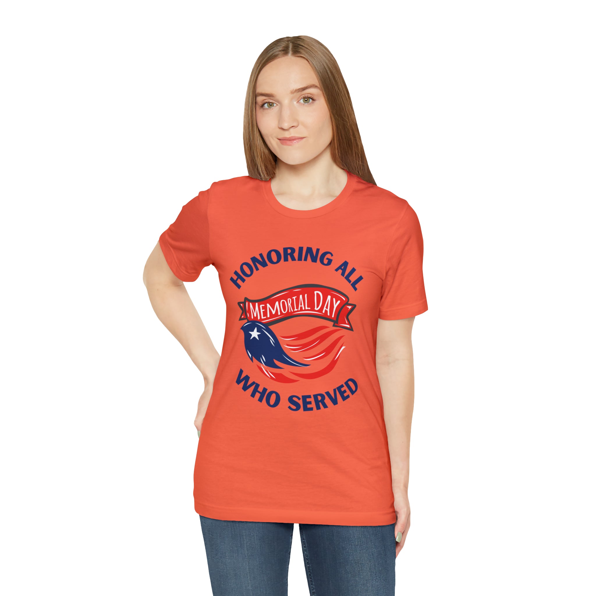Memorial Day Honoring All Who Served Unisex Jersey Short Sleeve Tee