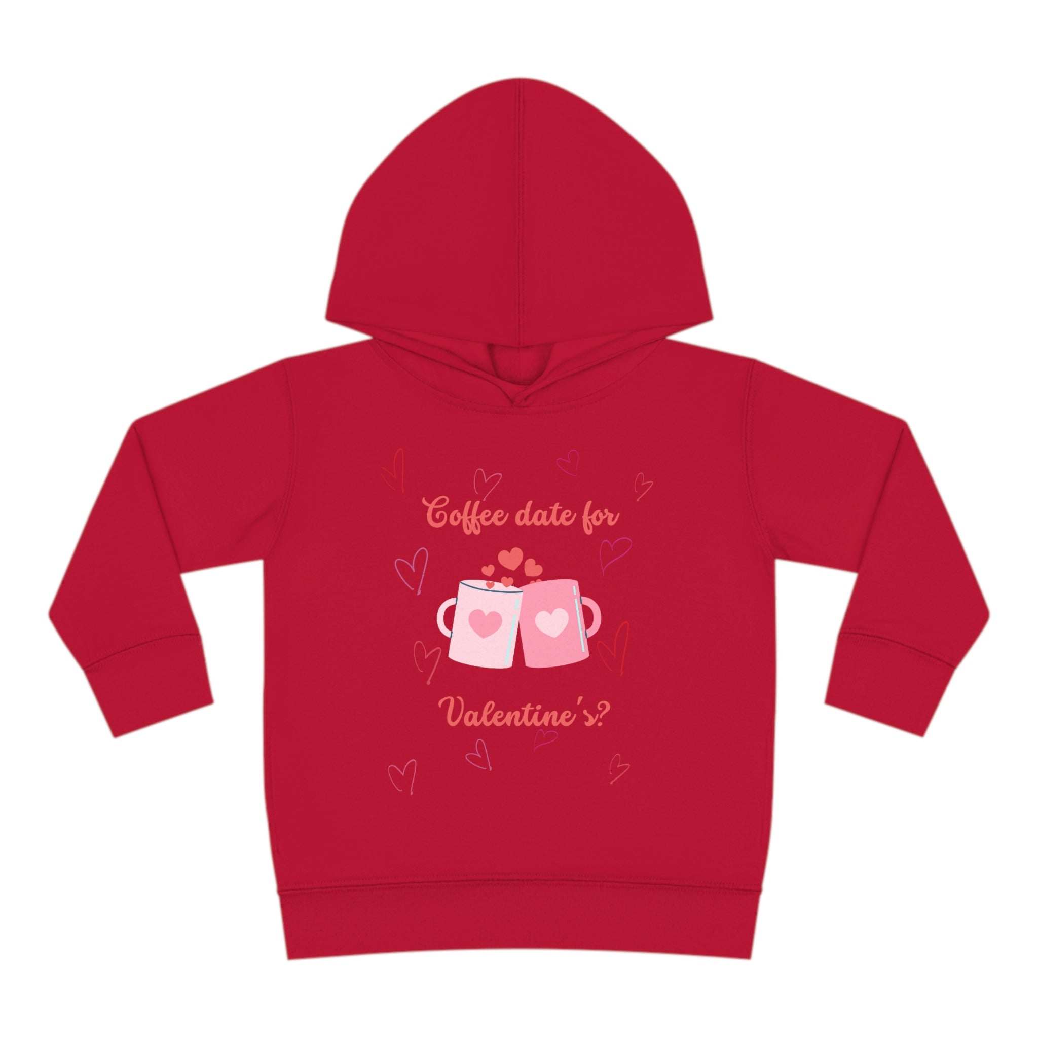 I Love Coffee & You!! Toddler Pullover Fleece Hoodie
