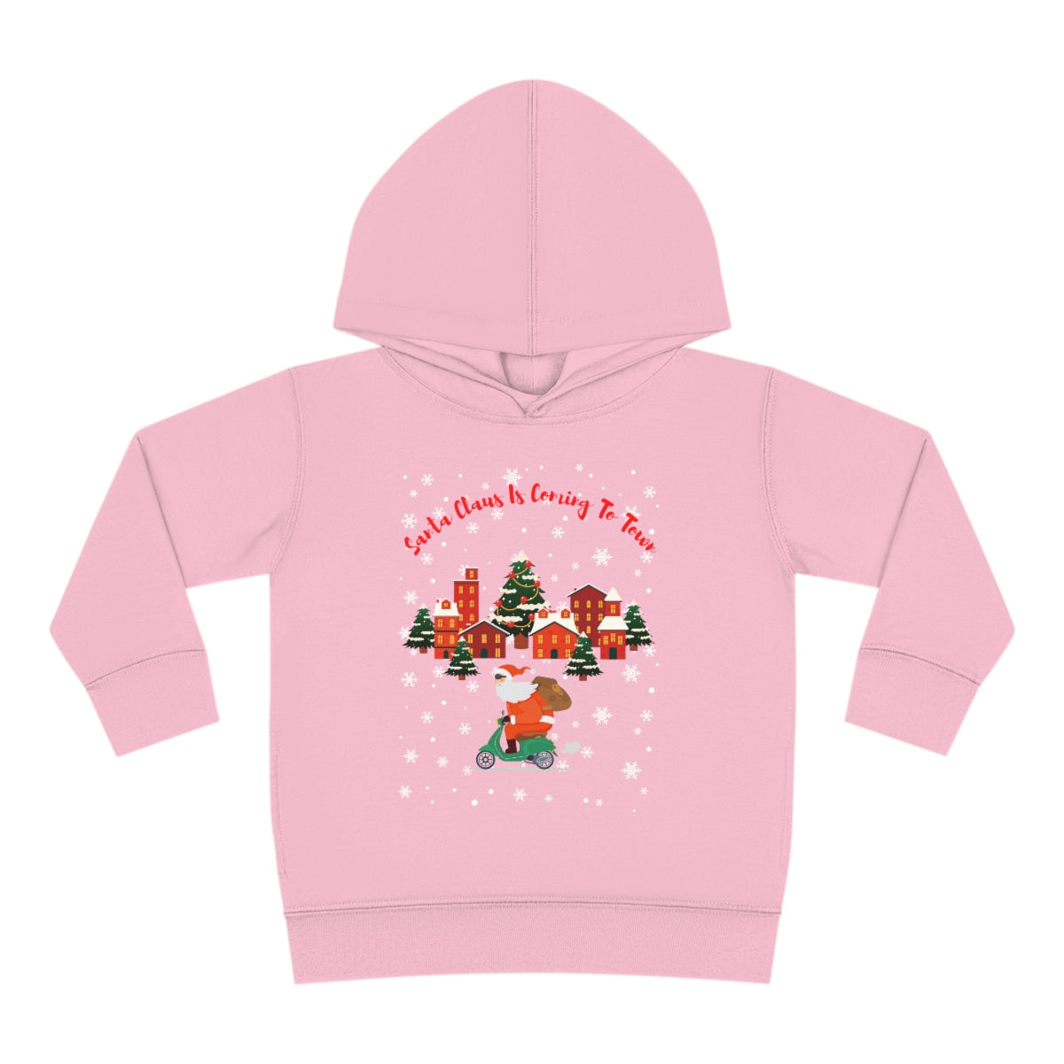 Santa Claus Is Coming To Town Toddler Pullover Fleece Hoodie