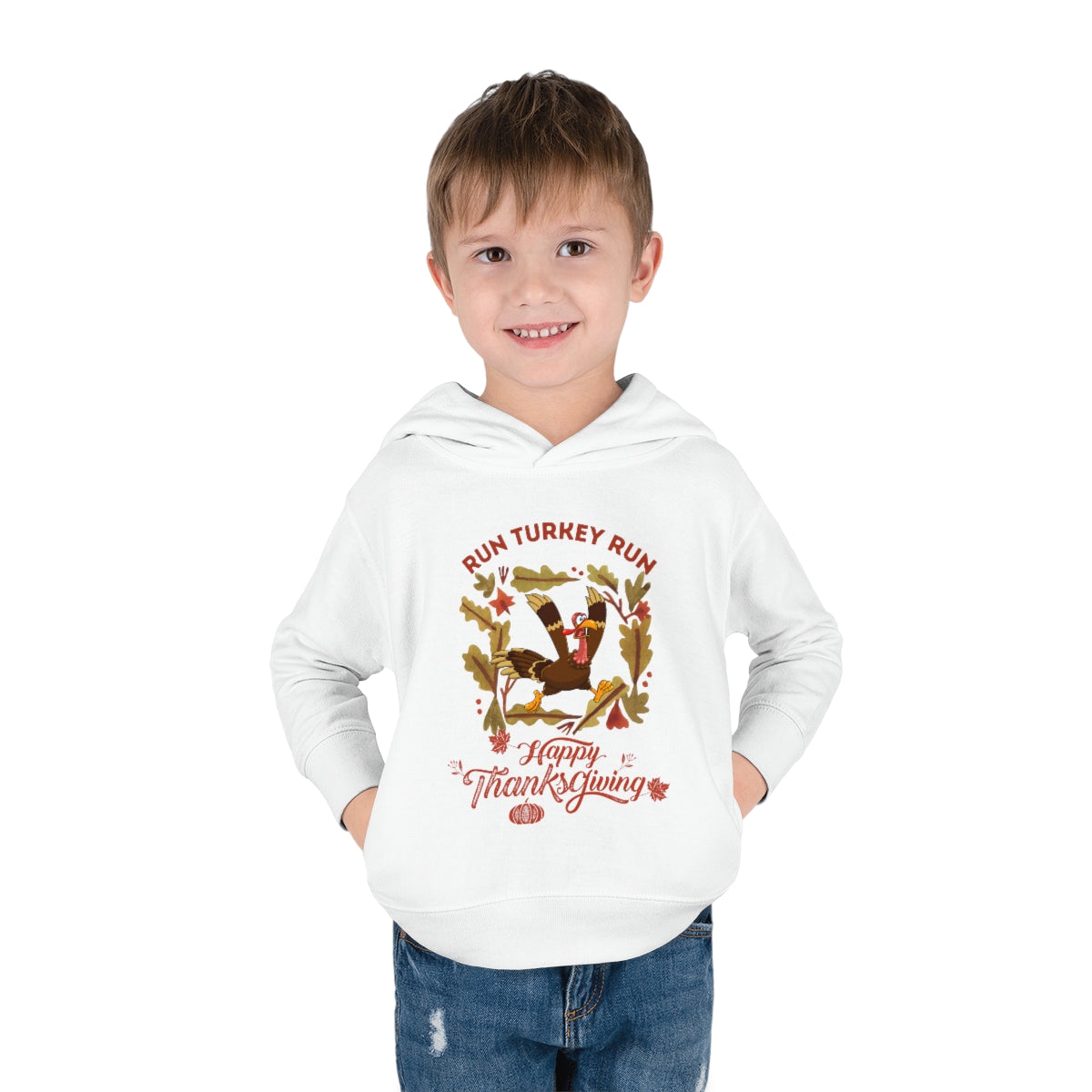 Run Turkey Run Toddler Pullover Fleece Hoodie