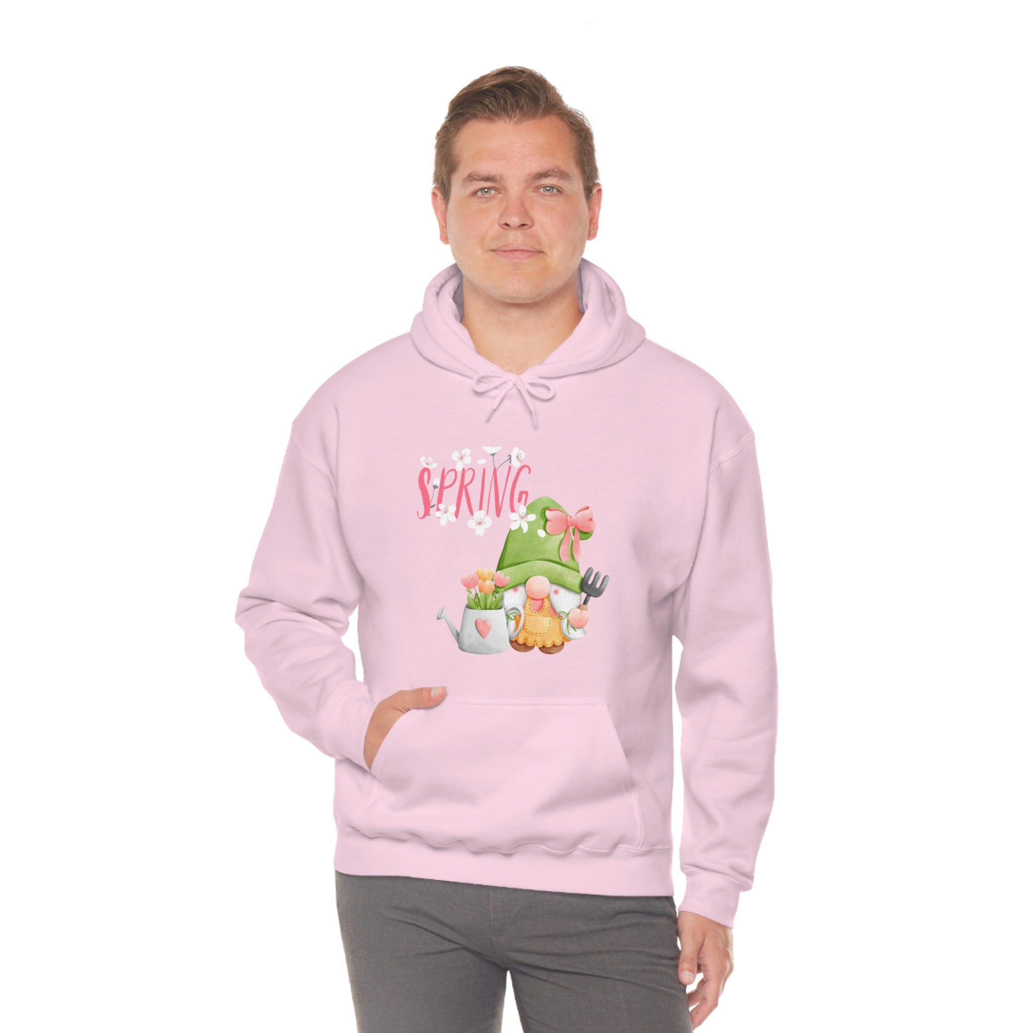 Gnome Happy Spring Unisex Heavy Blend™ Hooded Sweatshirt