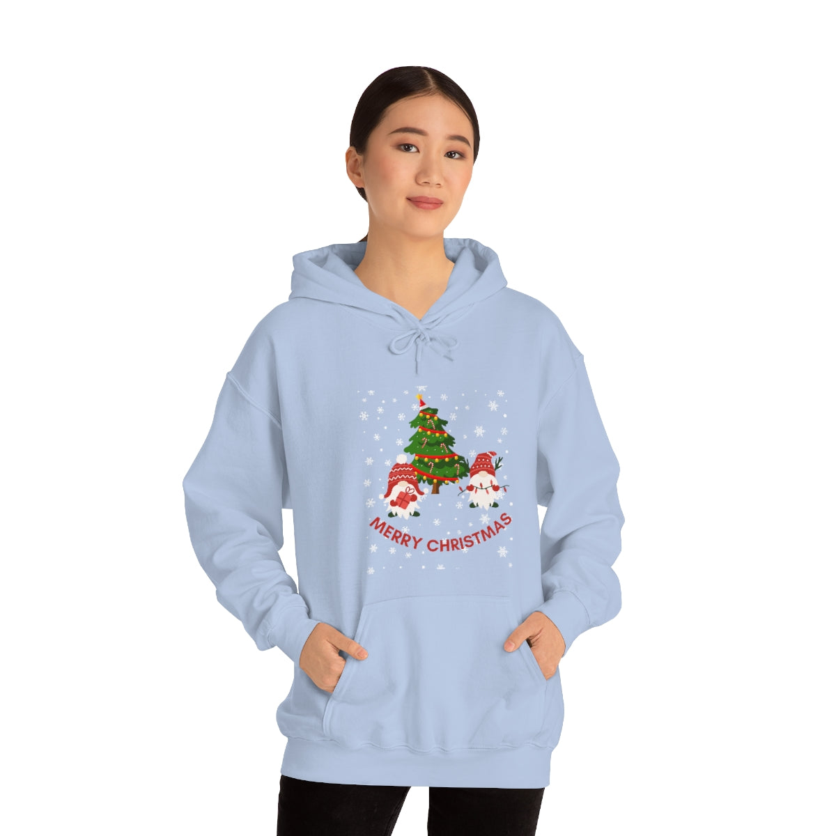 Merry & Bright Holidays Christmas Unisex Heavy Blend™ Hooded Sweatshirt