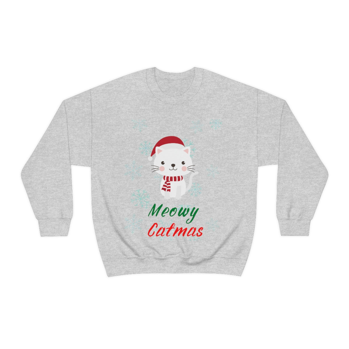 Meowy Catmas Unisex Heavy Blend™ Crewneck Sweatshirt