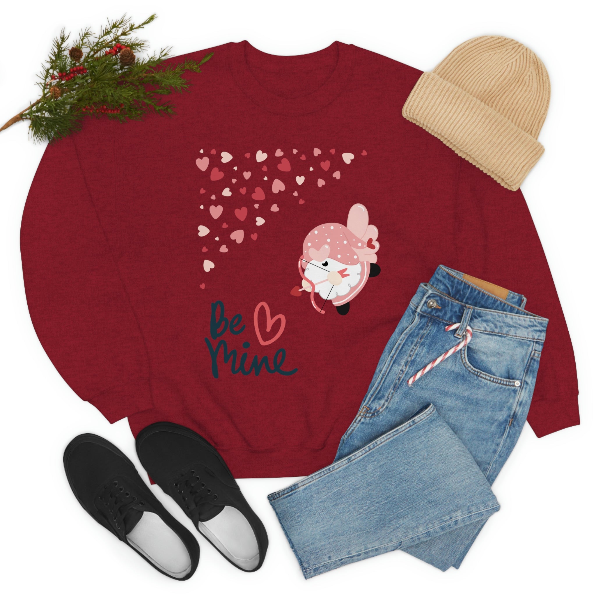 Be Mine Gnome!! Unisex Heavy Blend™ Crewneck Sweatshirt