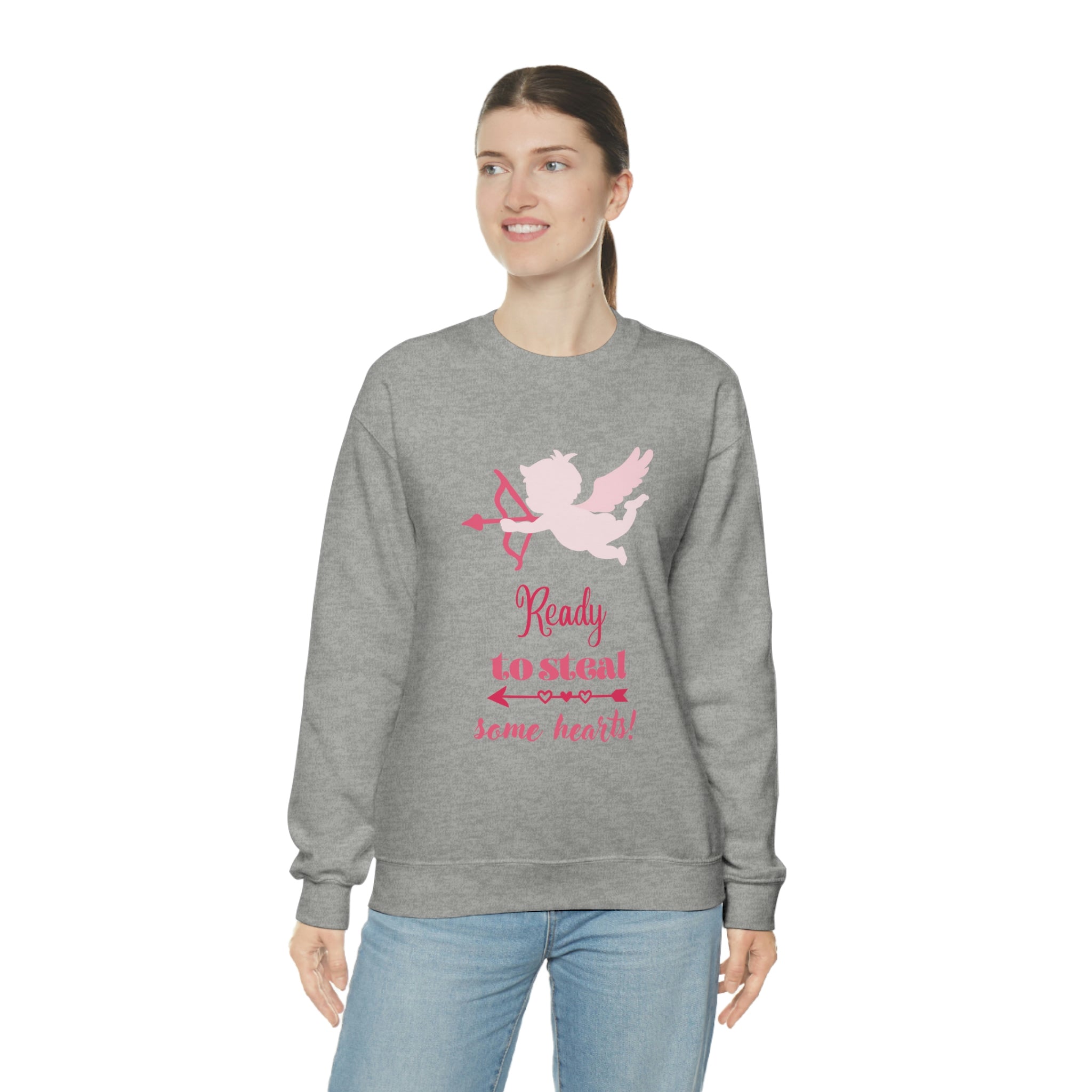 Ready To Steal Some Hearts!! Unisex Heavy Blend™ Crewneck Sweatshirt