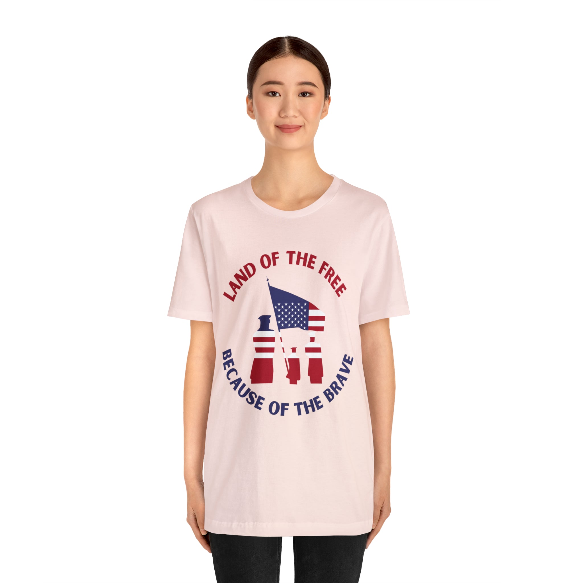 Memorial Day Land Of The Free Unisex Jersey Short Sleeve Tee