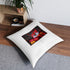 Tiger Tufted Floor Pillow, Square