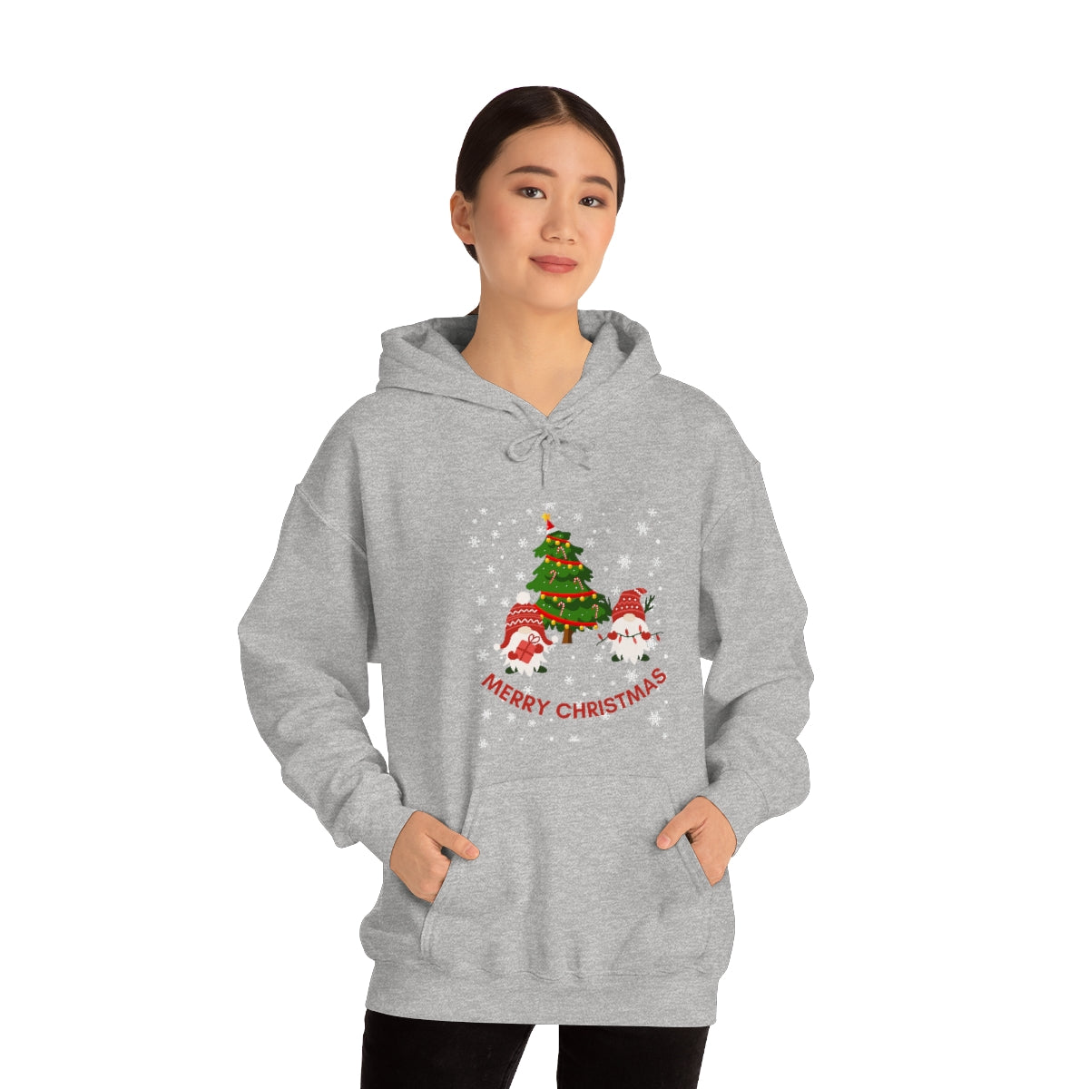 Merry & Bright Holidays Christmas Unisex Heavy Blend™ Hooded Sweatshirt