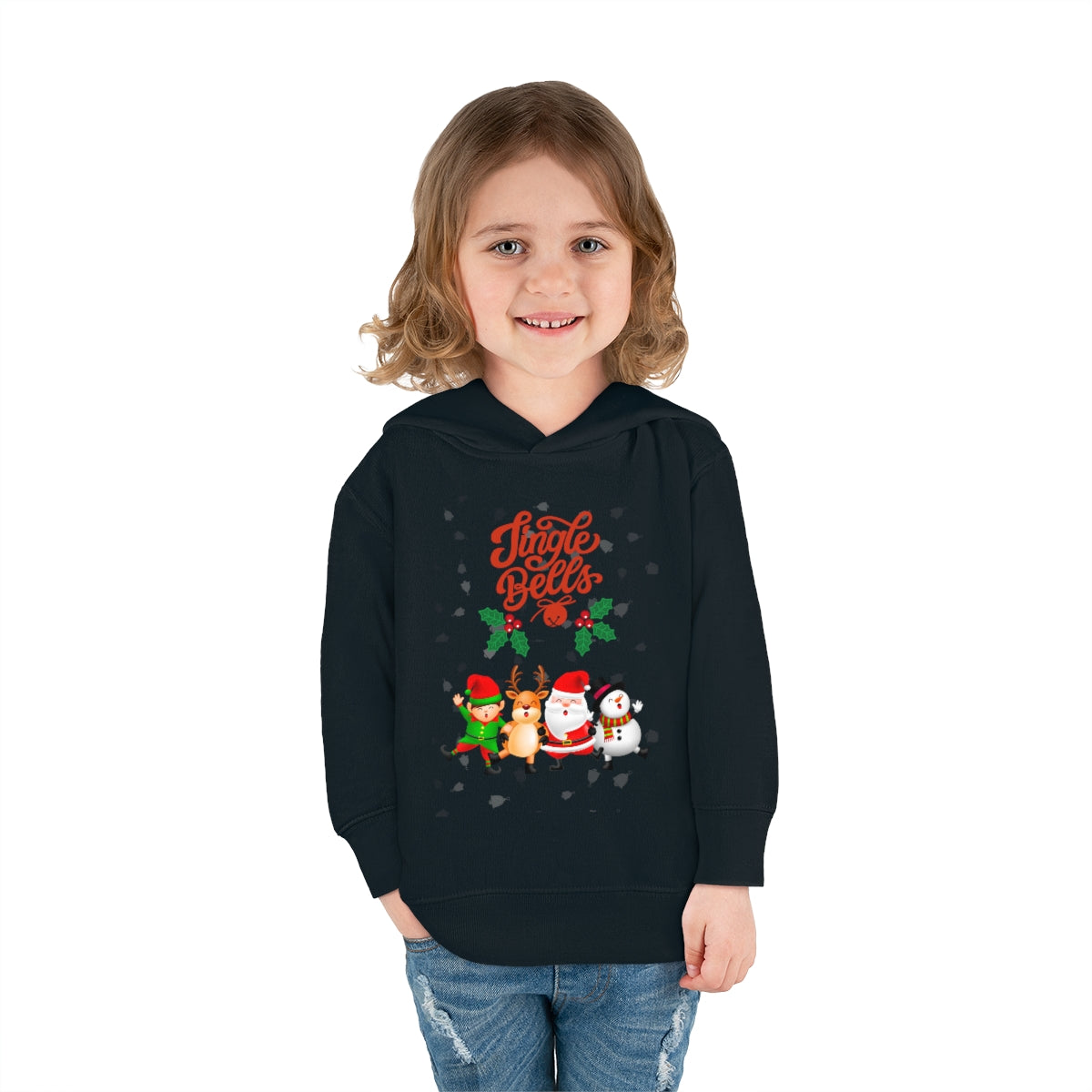 Jingle Bells Toddler Pullover Fleece Hoodie