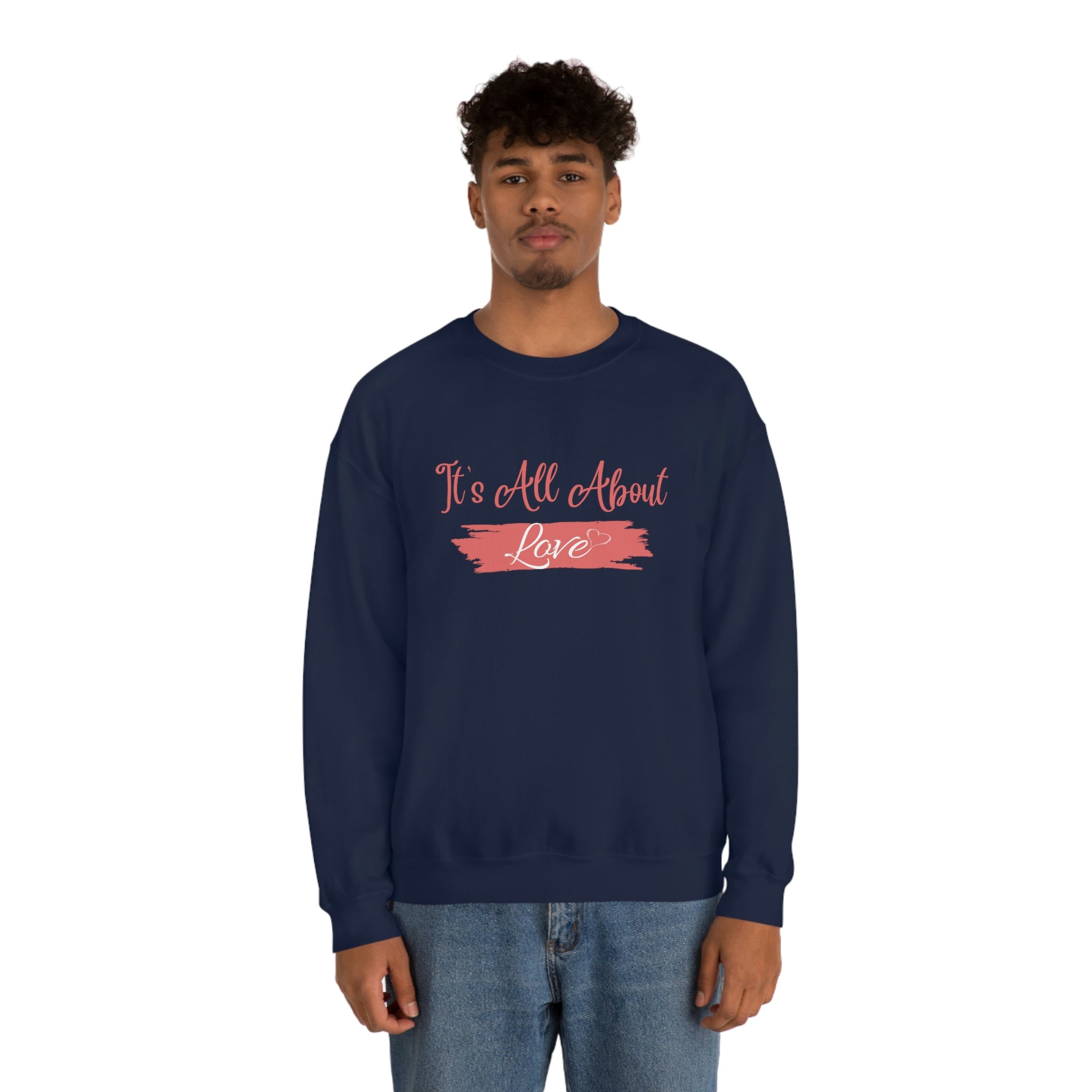 It's All About Love Unisex Heavy Blend™ Crewneck Sweatshirt