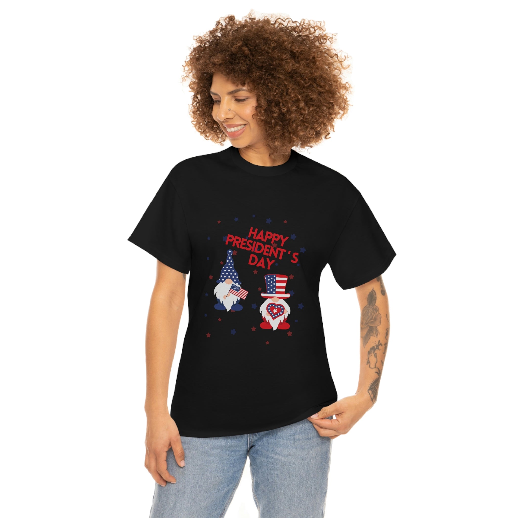 Happy President's Day Gnome Unisex Heavy Cotton Tee