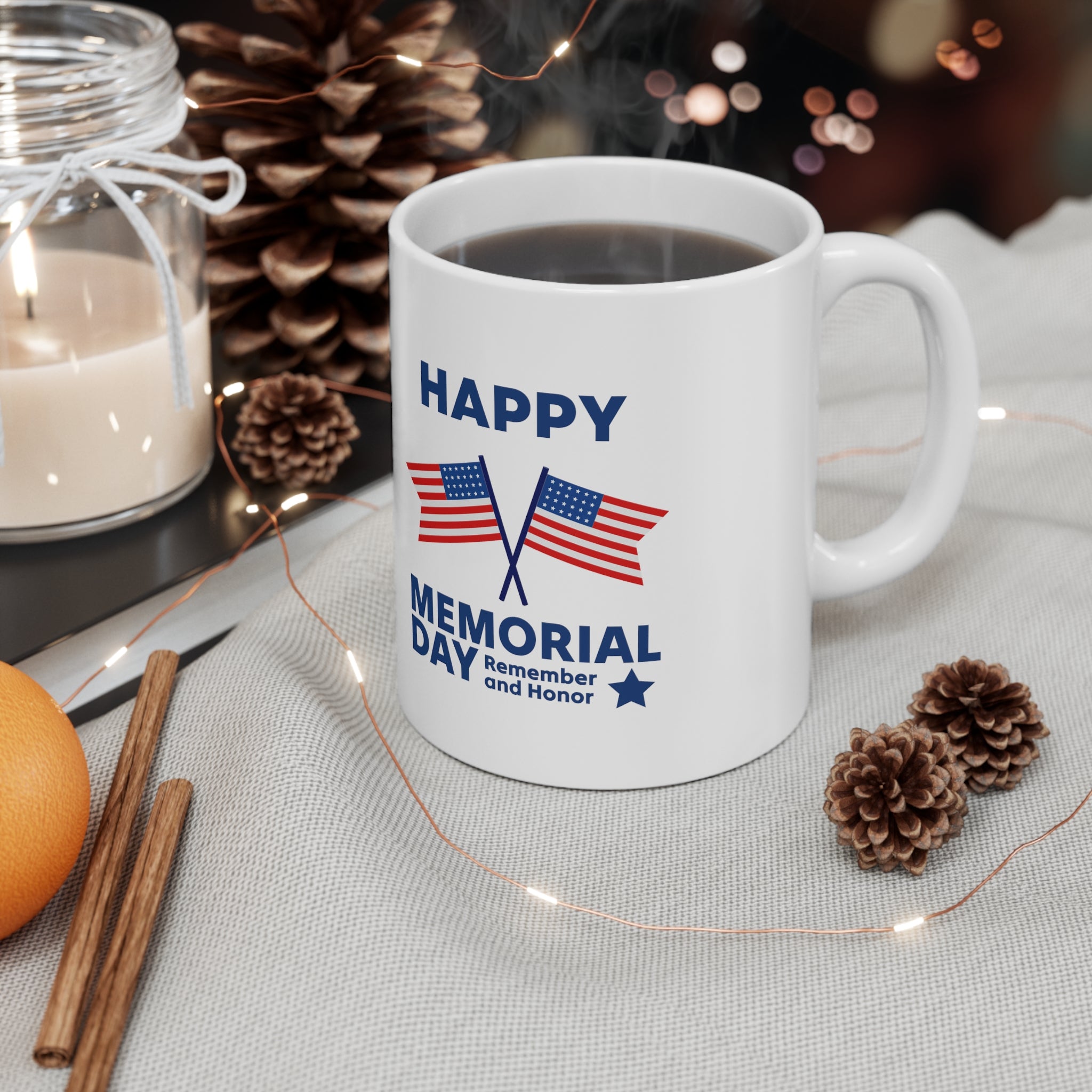 Happy Memorial Day Ceramic Mug 11oz