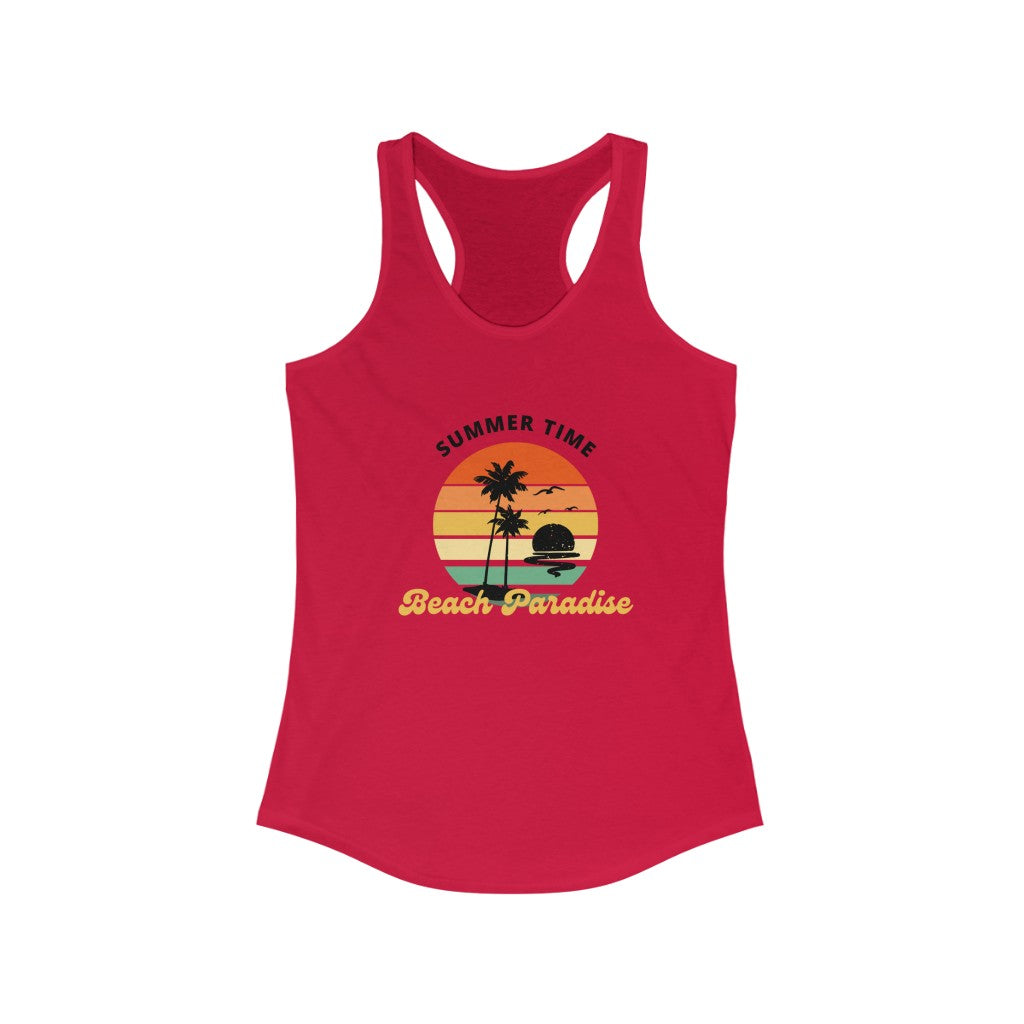 Beach Paradise Women's Ideal Racerback Tank