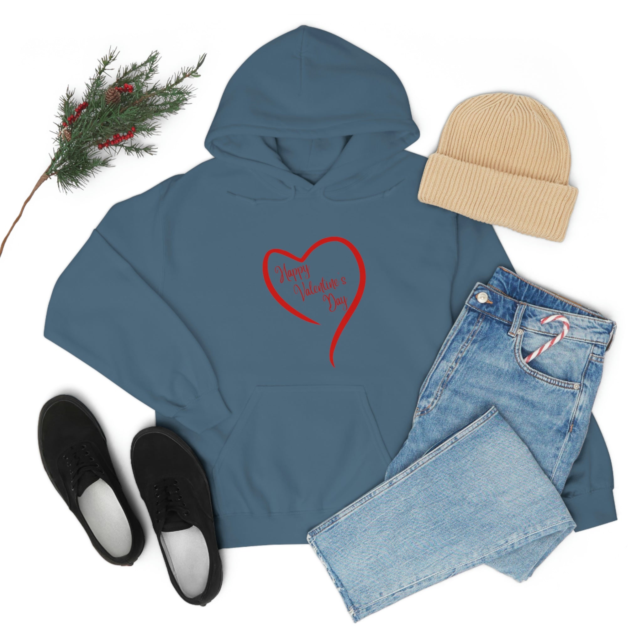 Happy Valentine's Day Unisex Heavy Blend™ Hooded Sweatshirt