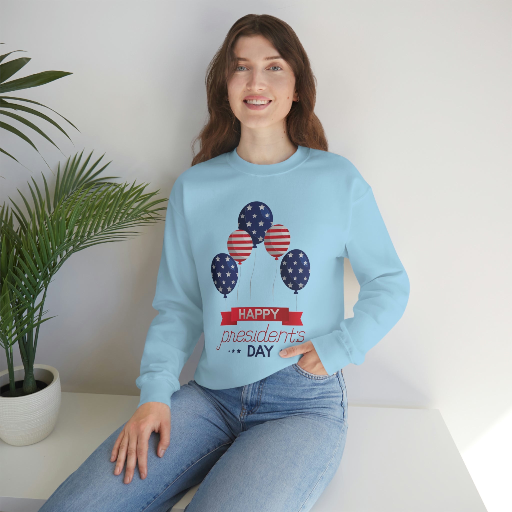 Happy President's Day Stars & Stripe Unisex Heavy Blend™ Crewneck Sweatshirt