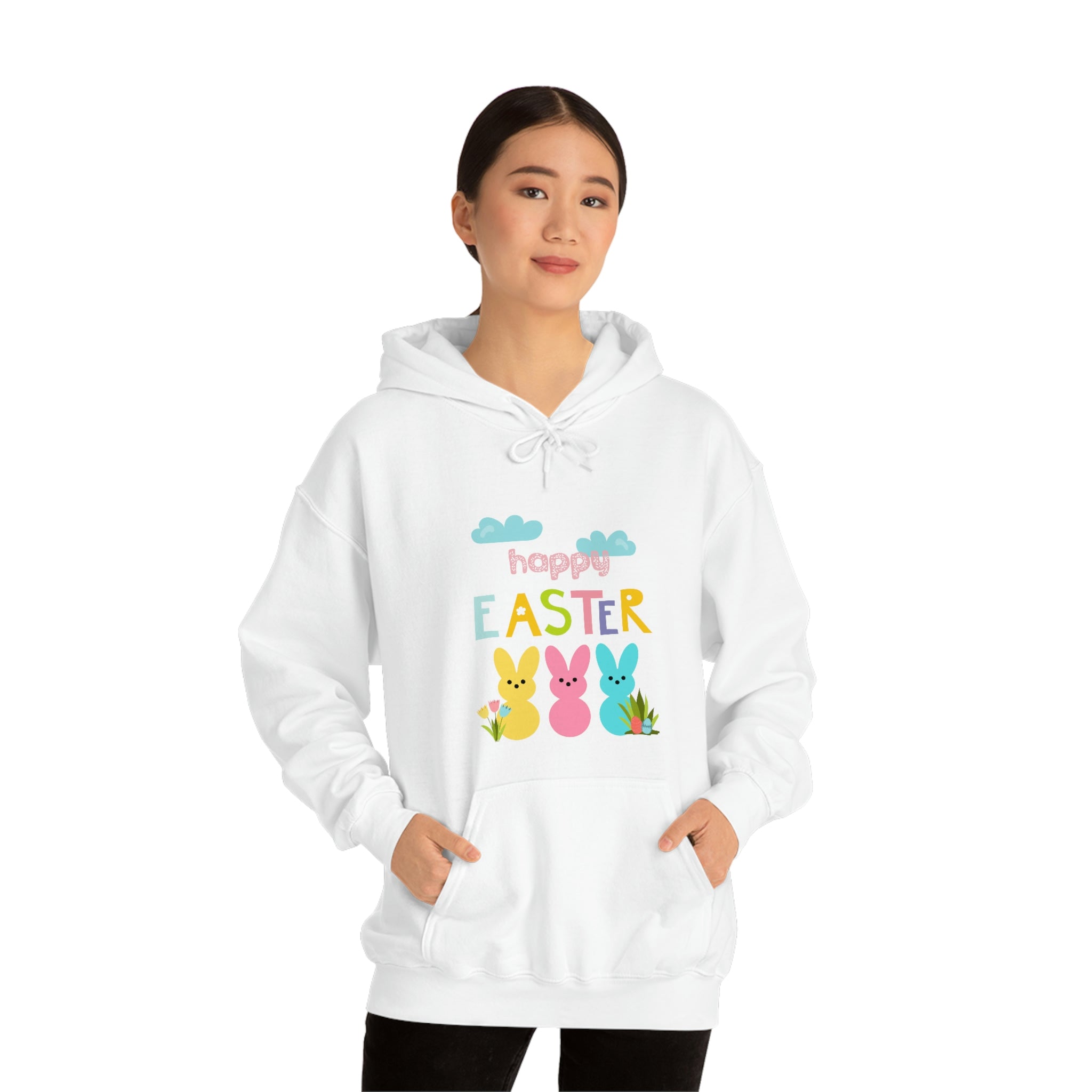 Happy Easter Bunny Unisex Heavy Blend™ Hooded Sweatshirt