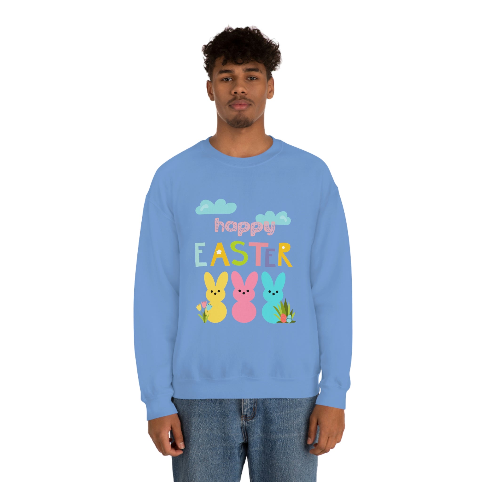 Happy Easter Bunny Unisex Heavy Blend™ Crewneck Sweatshirt