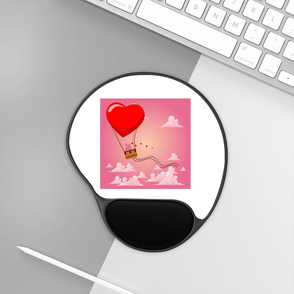 Happy Valentine's Day Mouse Pad With Wrist Rest