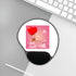 Happy Valentine's Day Mouse Pad With Wrist Rest