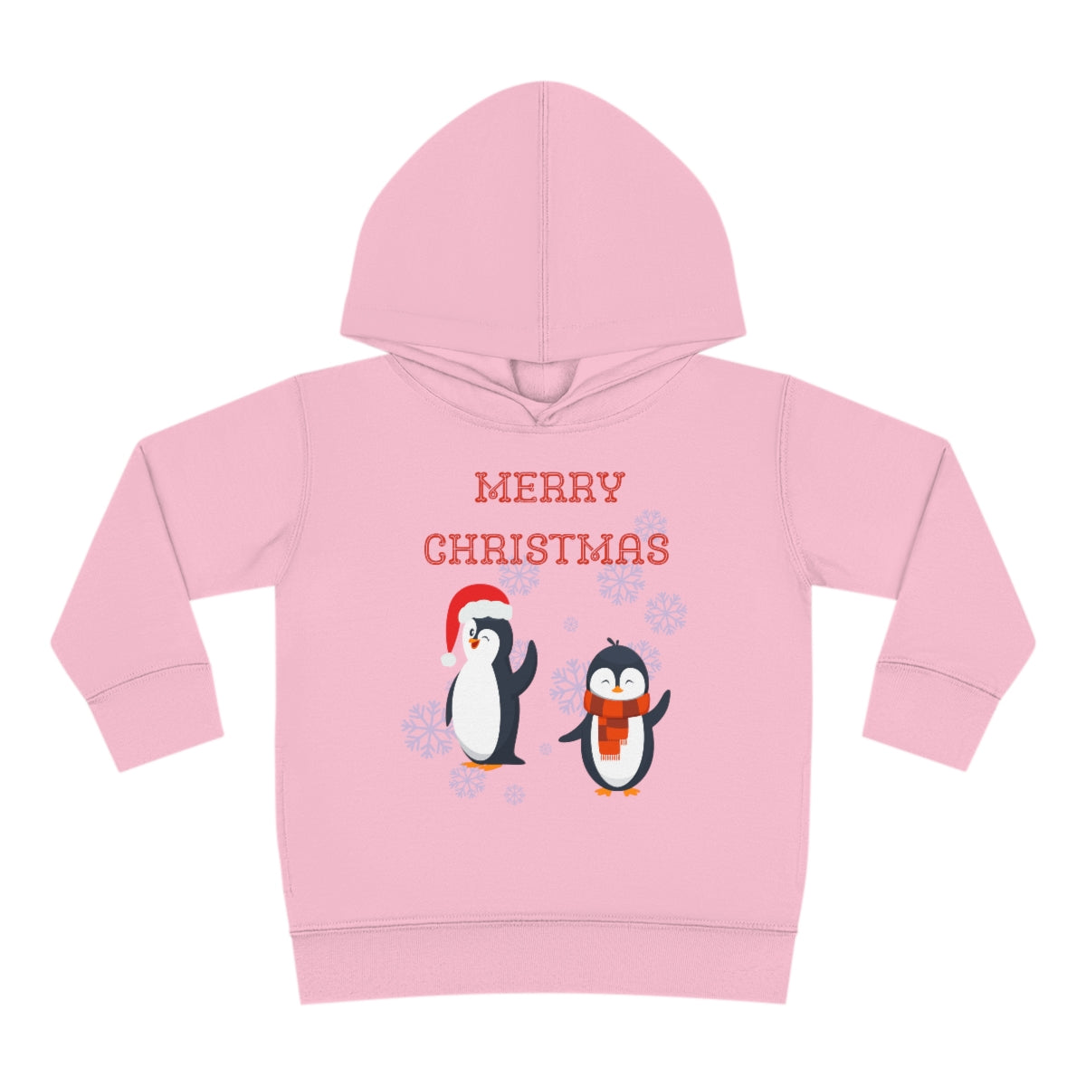 Penguins Merry Christmas Toddler Pullover Fleece Hoodie