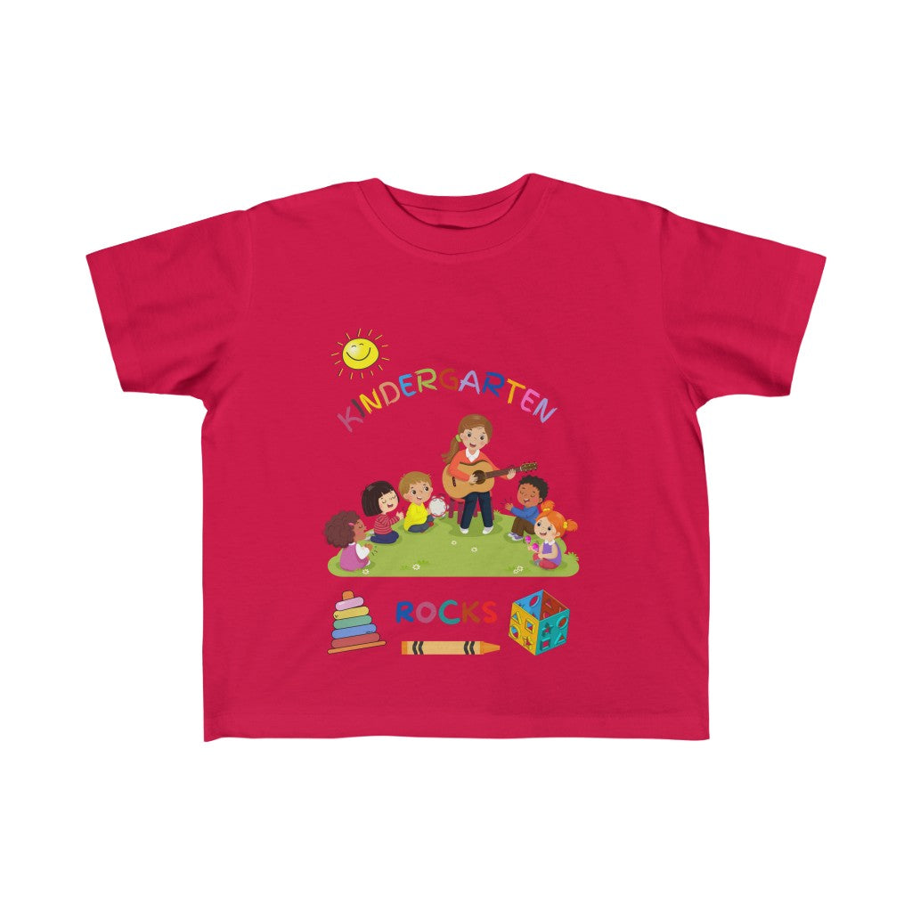 Kindergarten Rocks Kid's Fine Jersey Tee