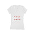 Little Heart's Women's Jersey Short Sleeve Deep V-Neck Tee