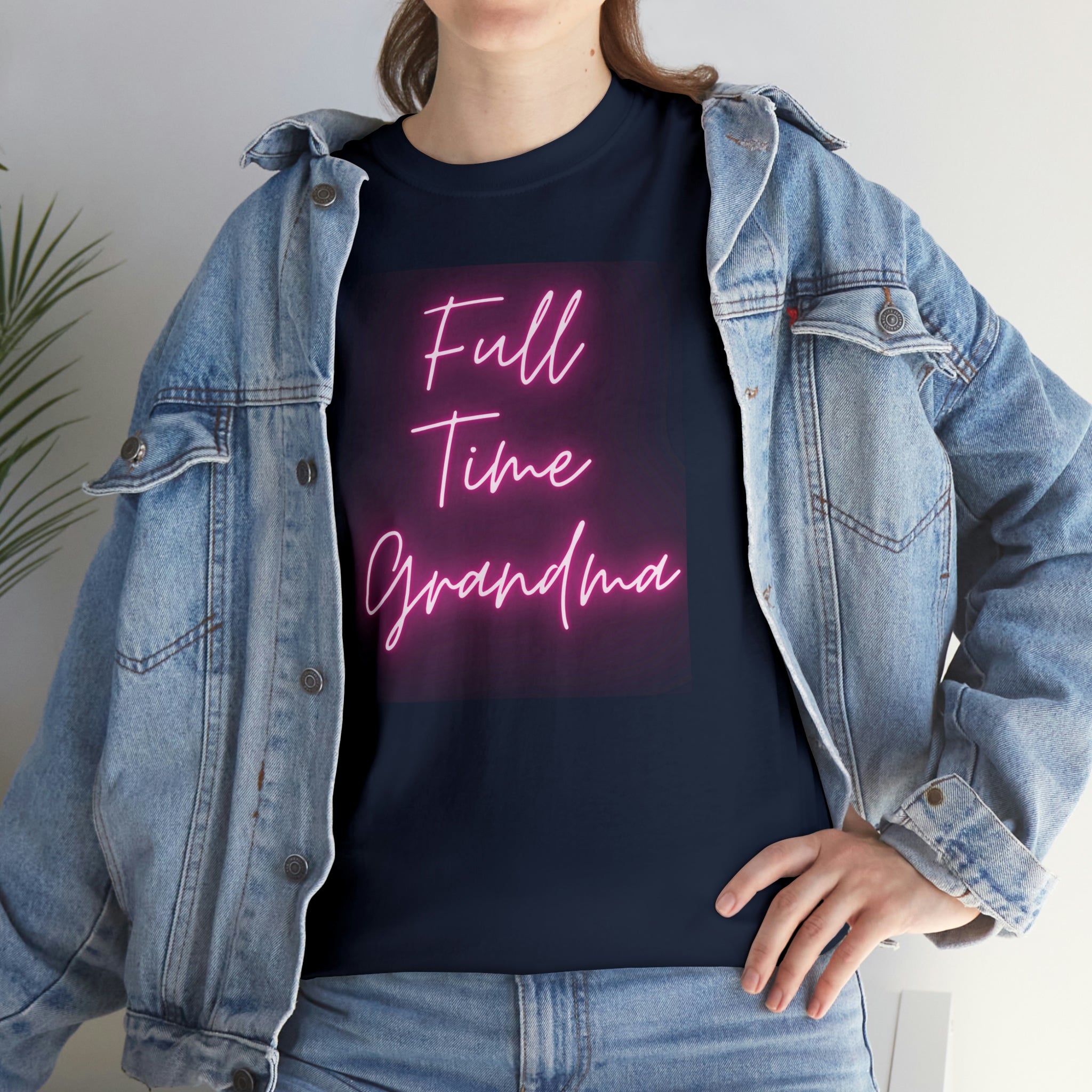 Full Time Grandma Unisex Heavy Cotton Tee