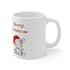 Cute Christmas Elephant Ceramic Mug 11oz