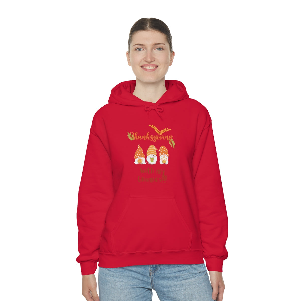 Thanksgiving With My Gnomies Unisex Heavy Blend™ Hooded Sweatshirt