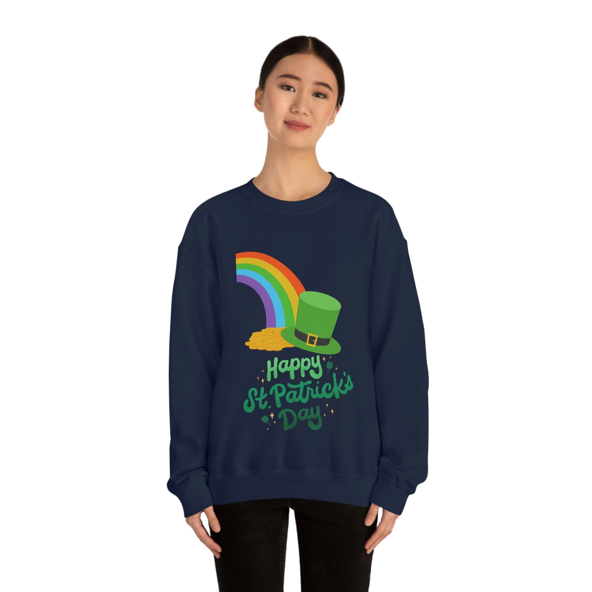 Happy Saint Patrick Day Unisex Heavy Blend™ Crewneck Sweatshirt