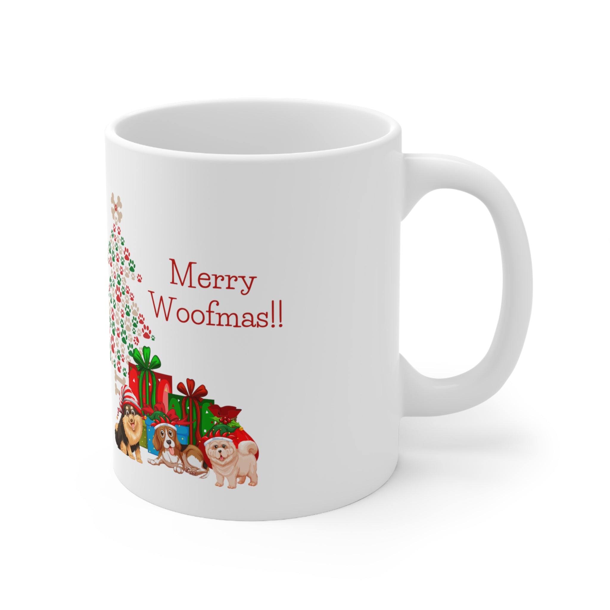 Merry Woolfmas Ceramic Mug 11oz