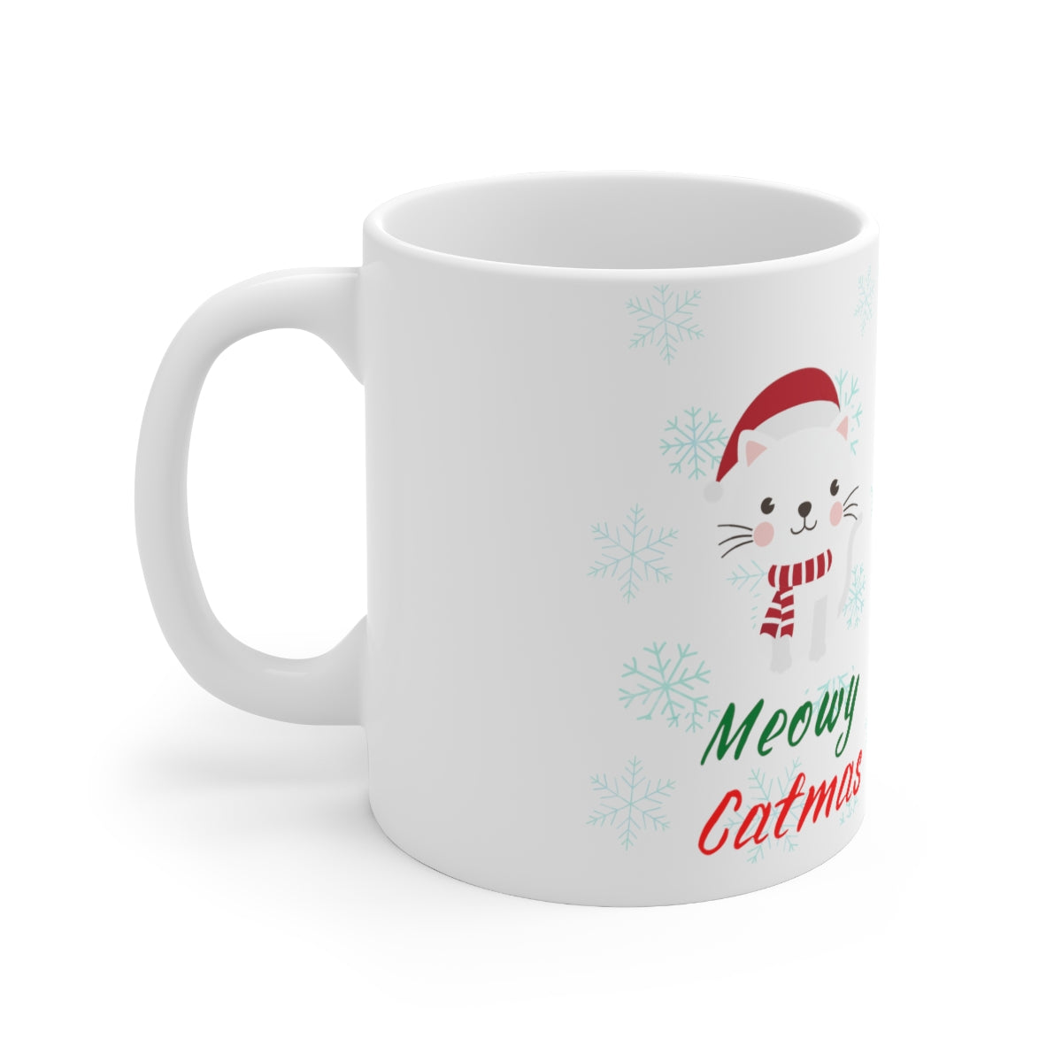 Meowy Catmas Ceramic Mug 11oz