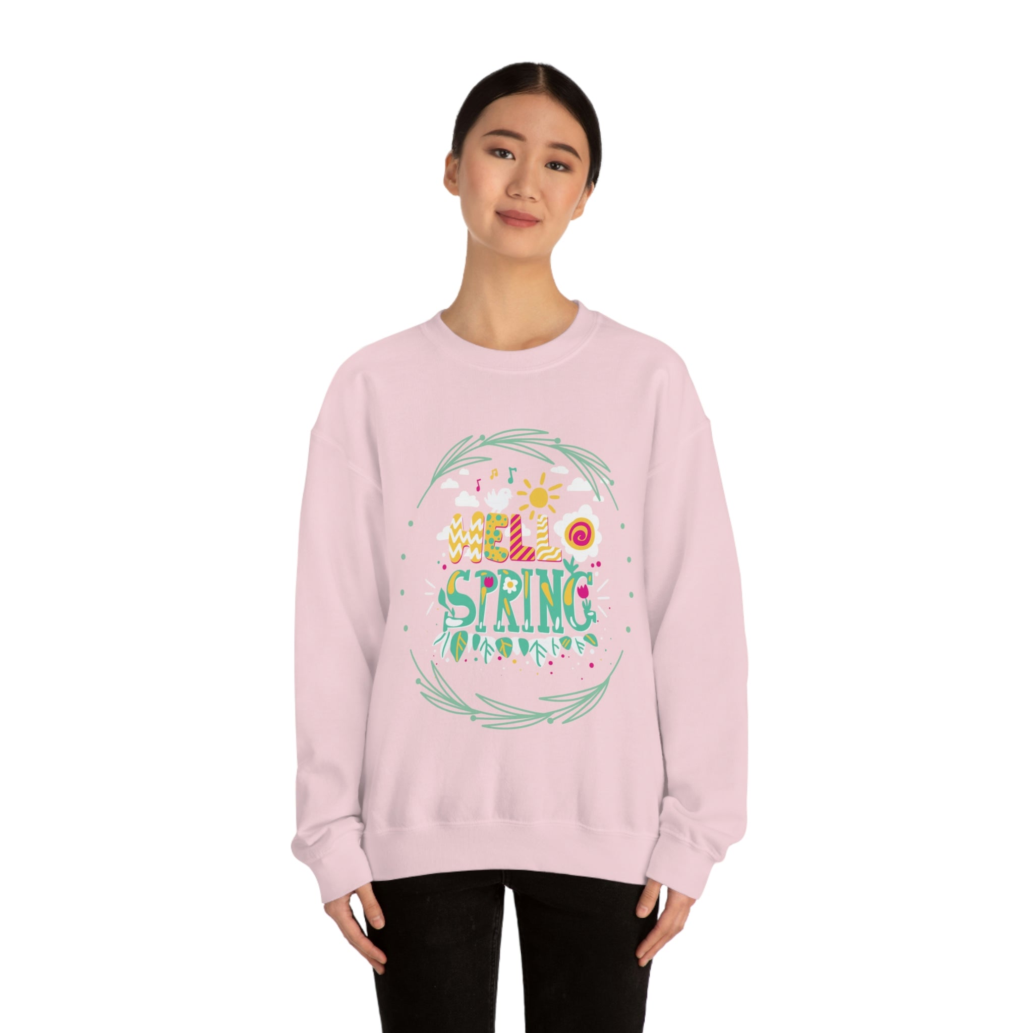 Hello Spring Unisex Heavy Blend™ Crewneck Sweatshirt