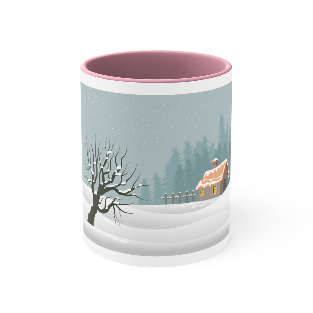 Merry Christmas Accent Coffee Mug, 11oz