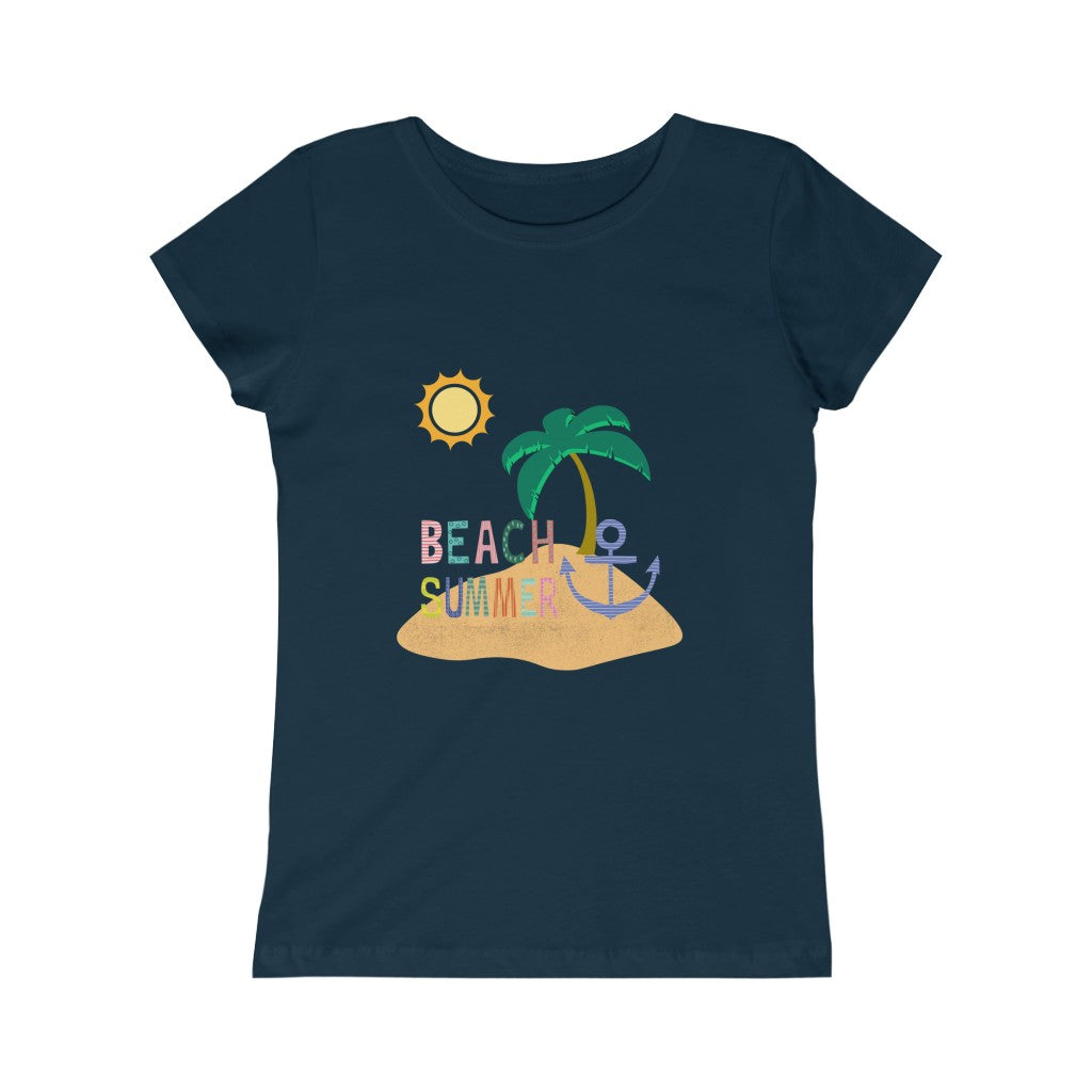 Beach Summer Girls Princess Tee